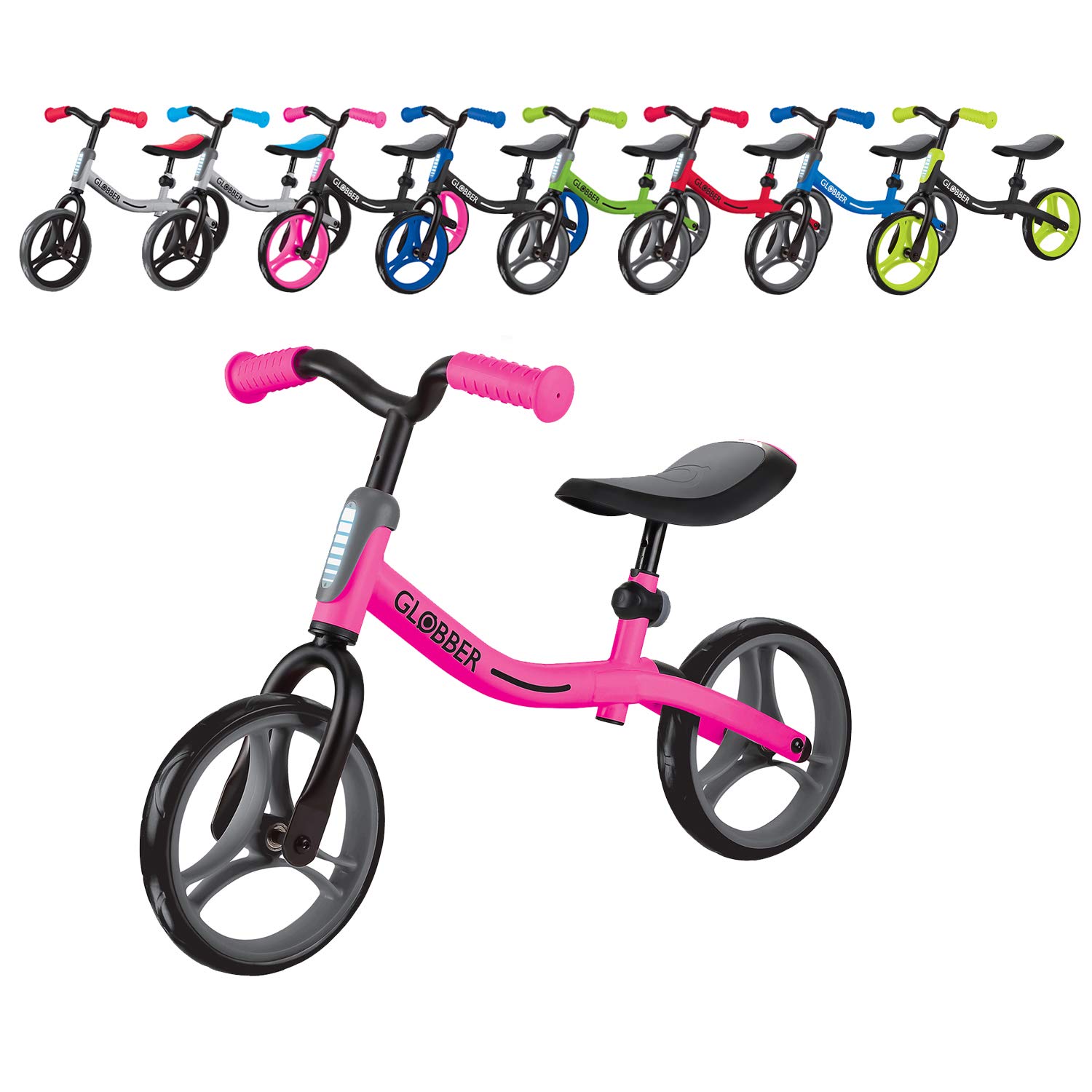 BICICLETA DE APRENDIZAJE Globber Go Bike Balance Bike (Neon Pink
