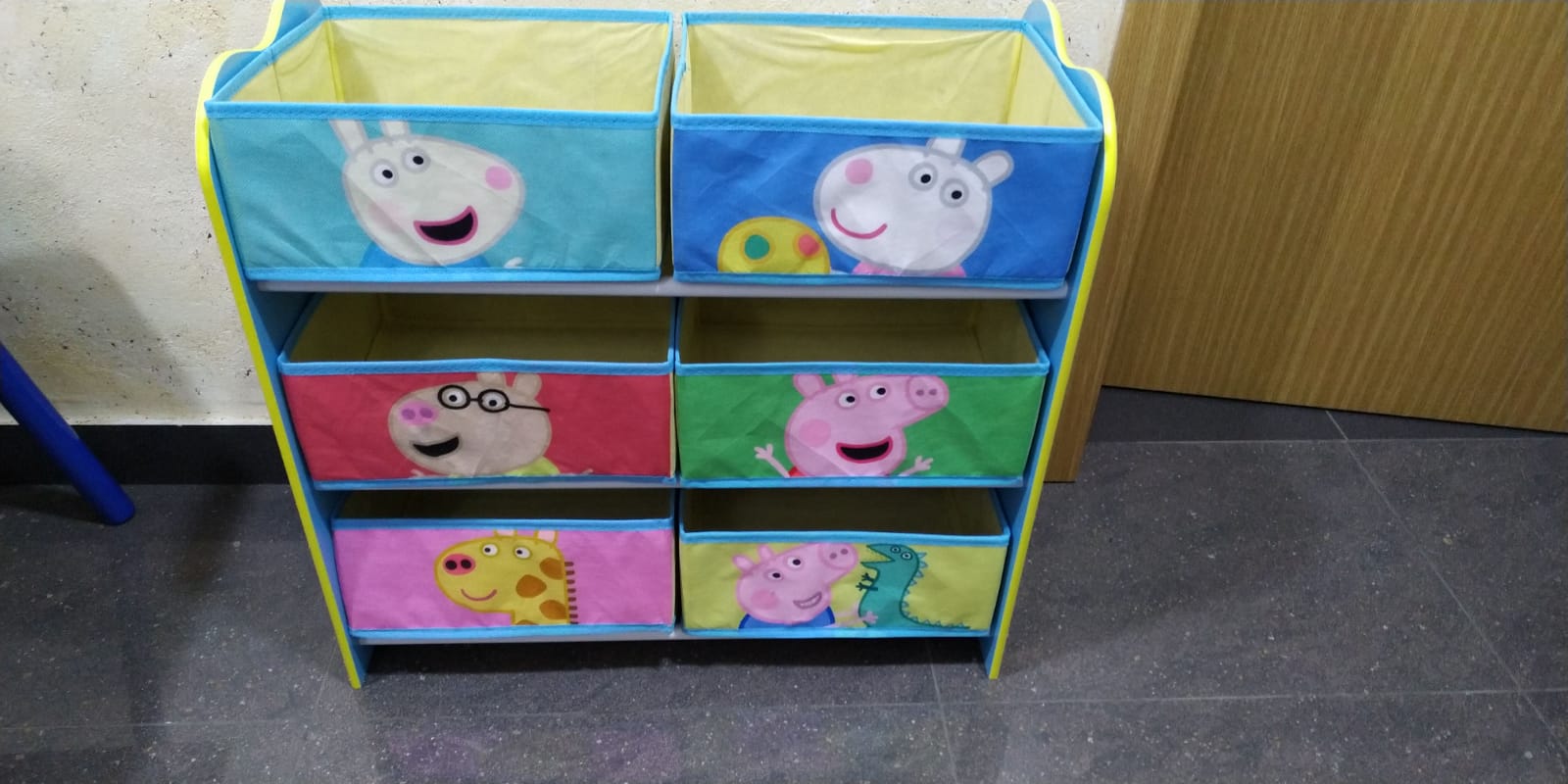 Meuble De Rangement Peppa Pig - 6 Paniers Colorés - Idéal Pour Chambre D'enfant