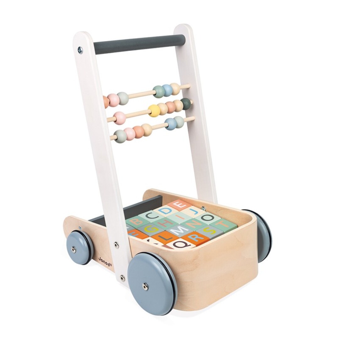 Janod Cubo Multiactividades De Madera – Oveja Con 11 Actividades Y 6 Accesorios, Juguete De Estimulación Para Bebés Desde 12 Meses