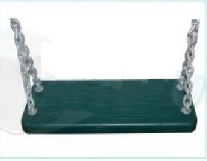 Befied Columpio para Niños de Jardín con Asiento de Respaldo Plástico Proteger la Seguridad del niño con Cadena de Metal 1.5 M 