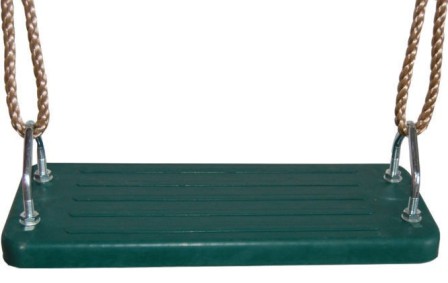 Silla caucho cuerdas para columpios, verde - 12810058C, IndalChess