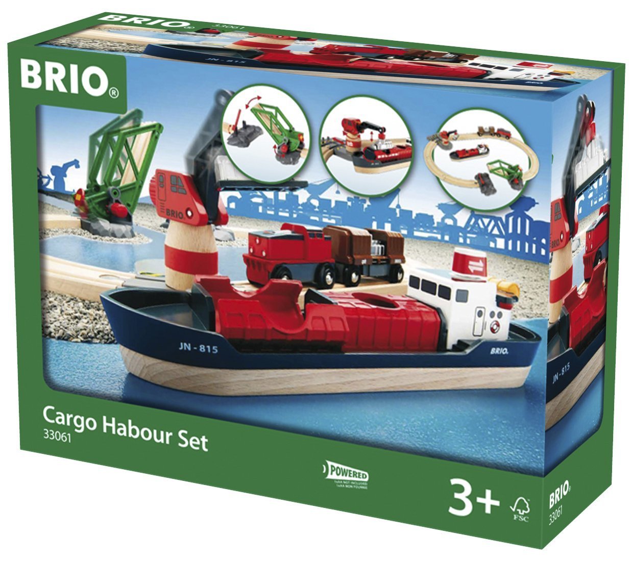 BRIO 33061 - set de tren, puerto de carga.+3 años, IndalChess Tienda de