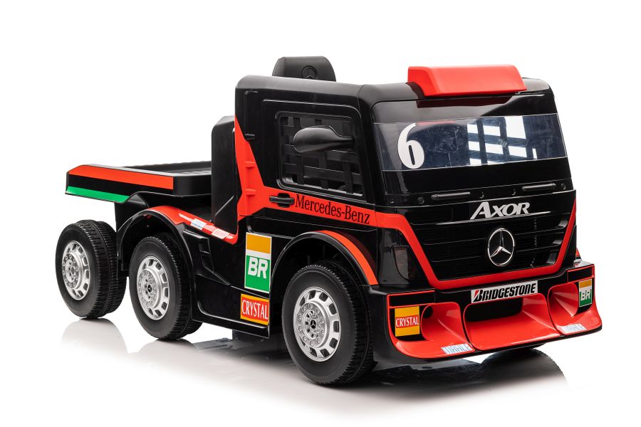 Camión Portador Mercedes-Benz Para Niños | 12-36 Meses | Volante Con Bocina | Asiento Con Almacén | Sin Pilas