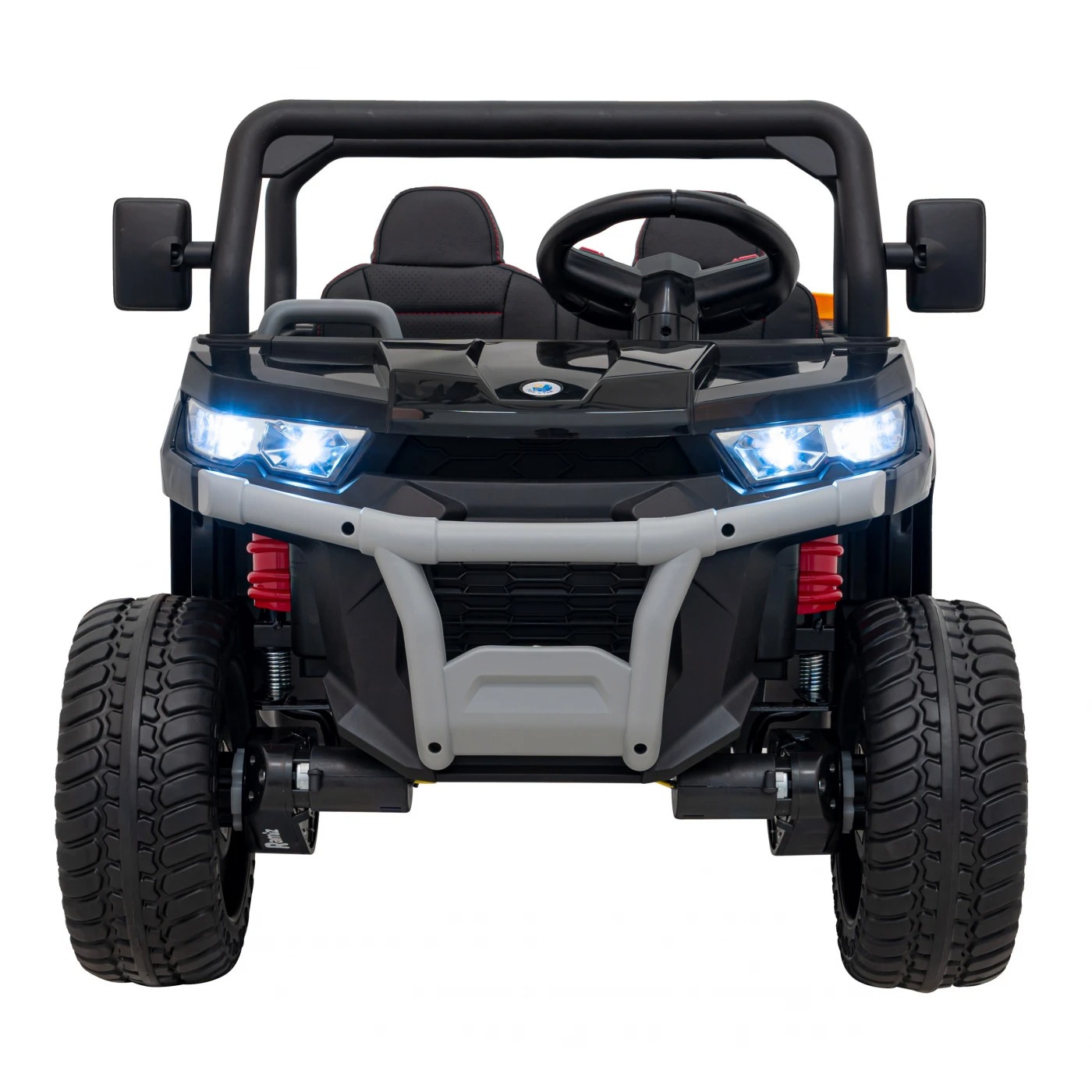 Coche Pick-Up 12v ​, camión agricola 4x4 12v de niño, negro,