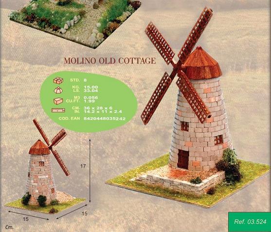 CUIT 3524- Kit maqueta piedra MOLINO DE VIENTO, IndalChess Tienda de
