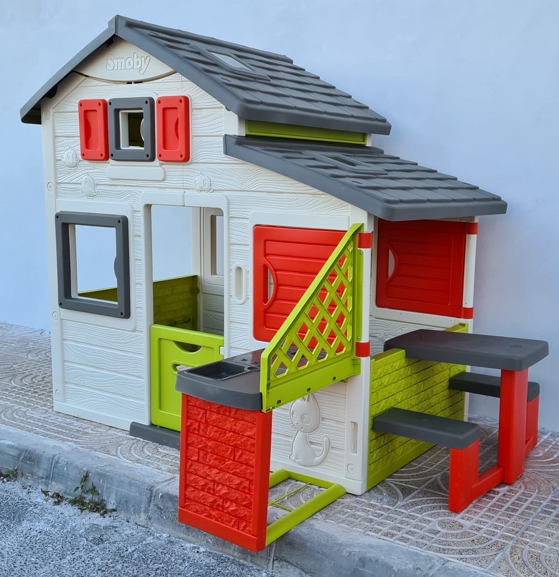 Toboganes Infantiles Exterior Casita Infantil Smoby Neo Friends