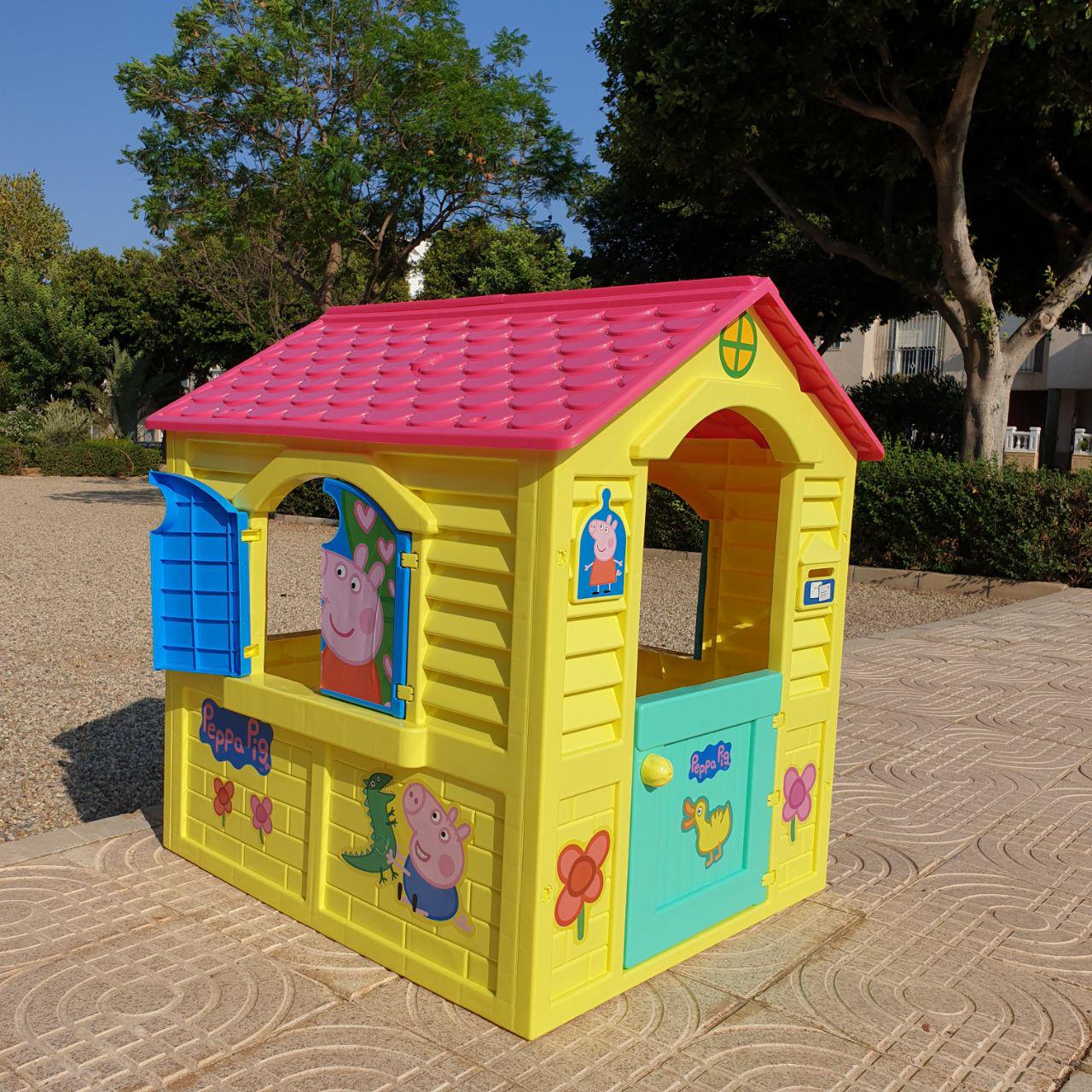 Casa para jardín infantil para niños y niñas. Casa juguete Peppa Pig grande Casa infantil para exterior jardín de Peppa Pig BricoLoco 