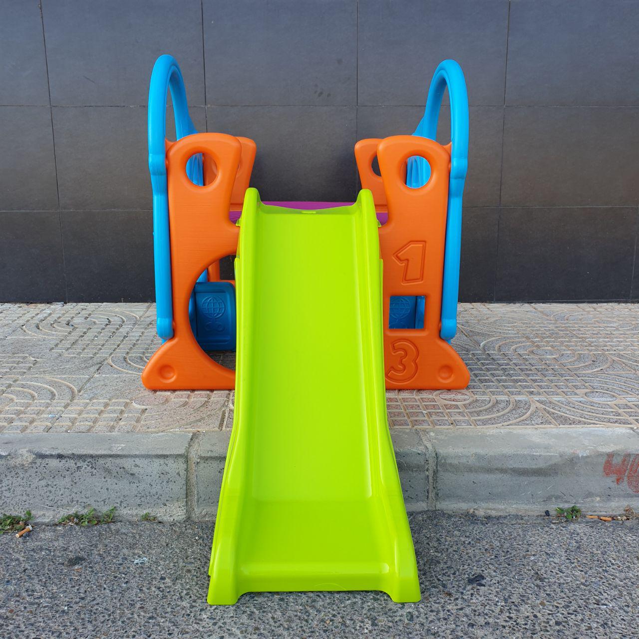 FEBER Activity Park – Centro De Actividades Con Tobogán, Escaleras Y Zona De Juegos Para Niños De 3 A 7 Años, Colores Resistentes Al Sol