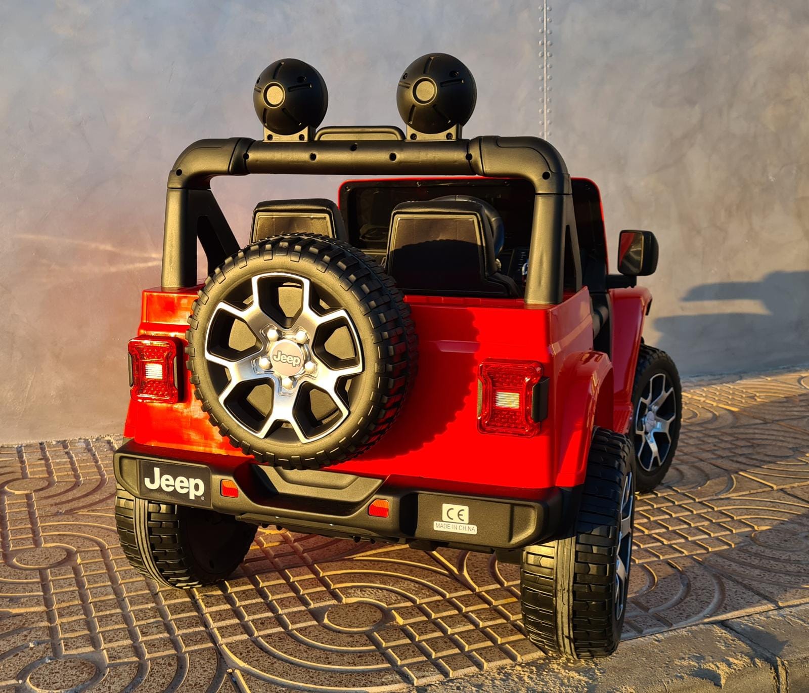 Full Option Mando Radio Control Parental Rojo Mando RC Indalchess Jeep RUBIC/ÓN 12V para NI/ÑOS 4 Motores