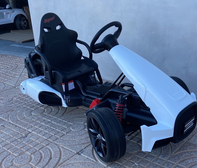 Kart eléctrico infantil color blanco Go-Kart CH9939 - LE5737, Coches ...