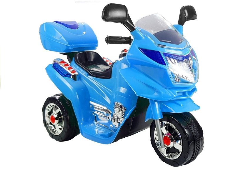 Trimoto Infantil 6V, Color Azul - LE1778, eléctricos y motos para niños a batería 12v con mando RC, quads infantiles, tractores infantiles, camiones niños, realizamos envíos a domicilio.