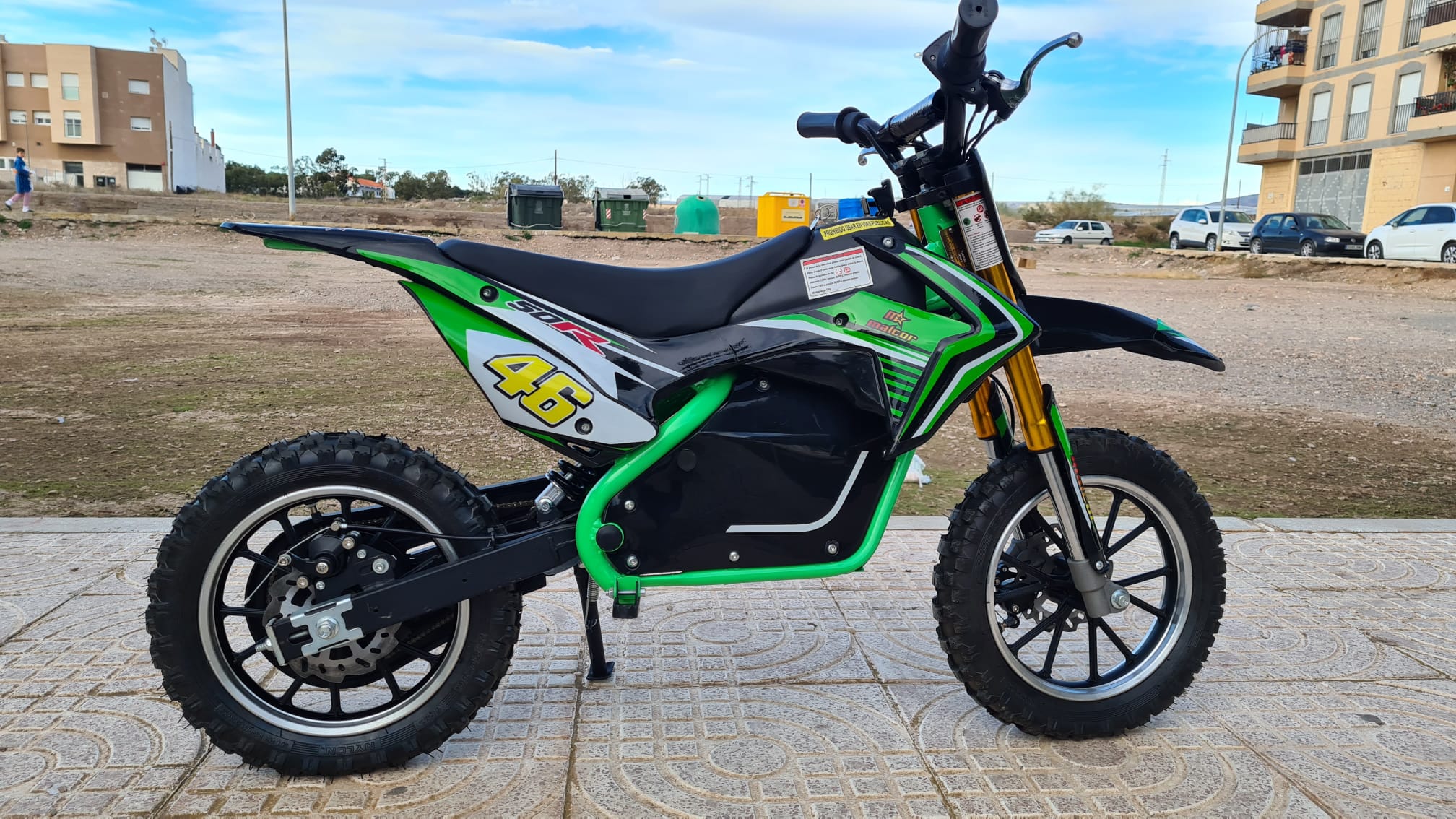 Injusa Moto Eléctrica con Licencia Kawasaki Ninja ZX10 12V Verde