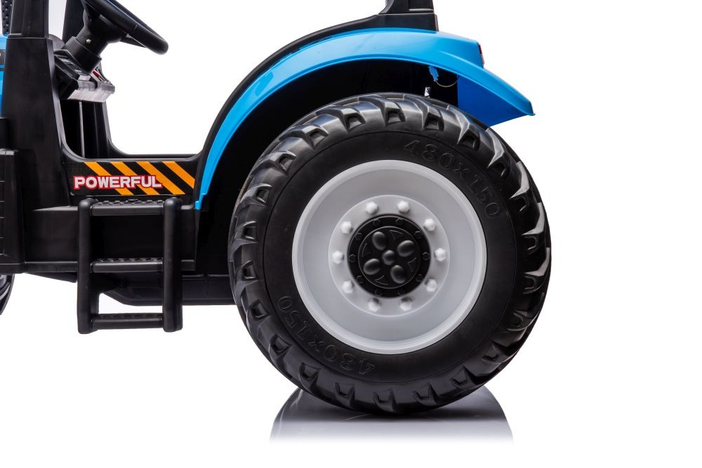 TRACTOR ELÉCTRICO 24V PARA NIÑOS, AZUL, RC, Coches eléctricos y