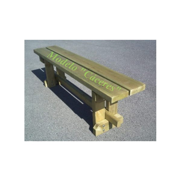 BANCOS DE JARDÍN. BANCO SIN RESPALDO, MODELO CÁCERES 130, IndalChess