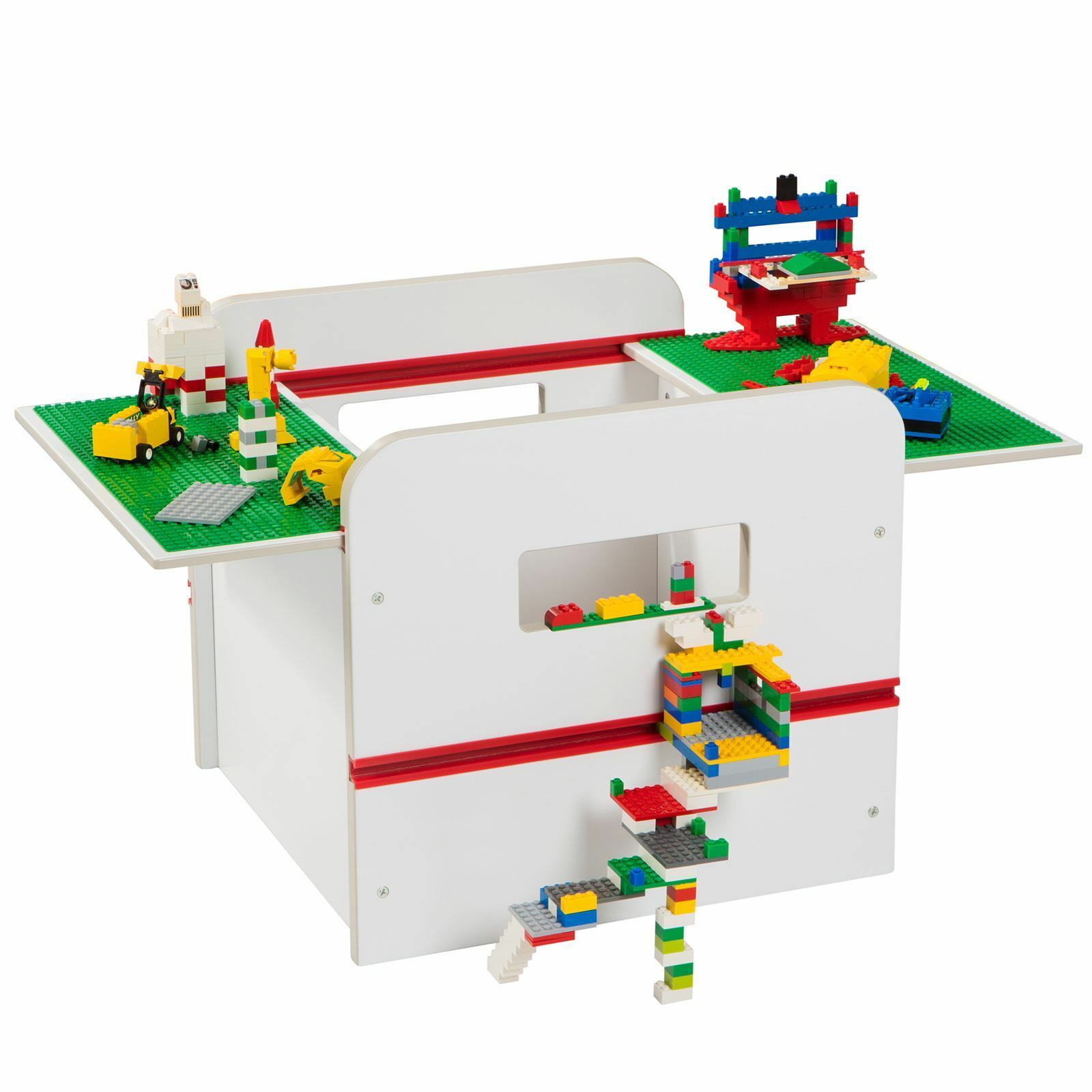 BAÚL JUGUETERO DE MADERA COMPATIBLE CON PIEZAS LEGO 448RTB