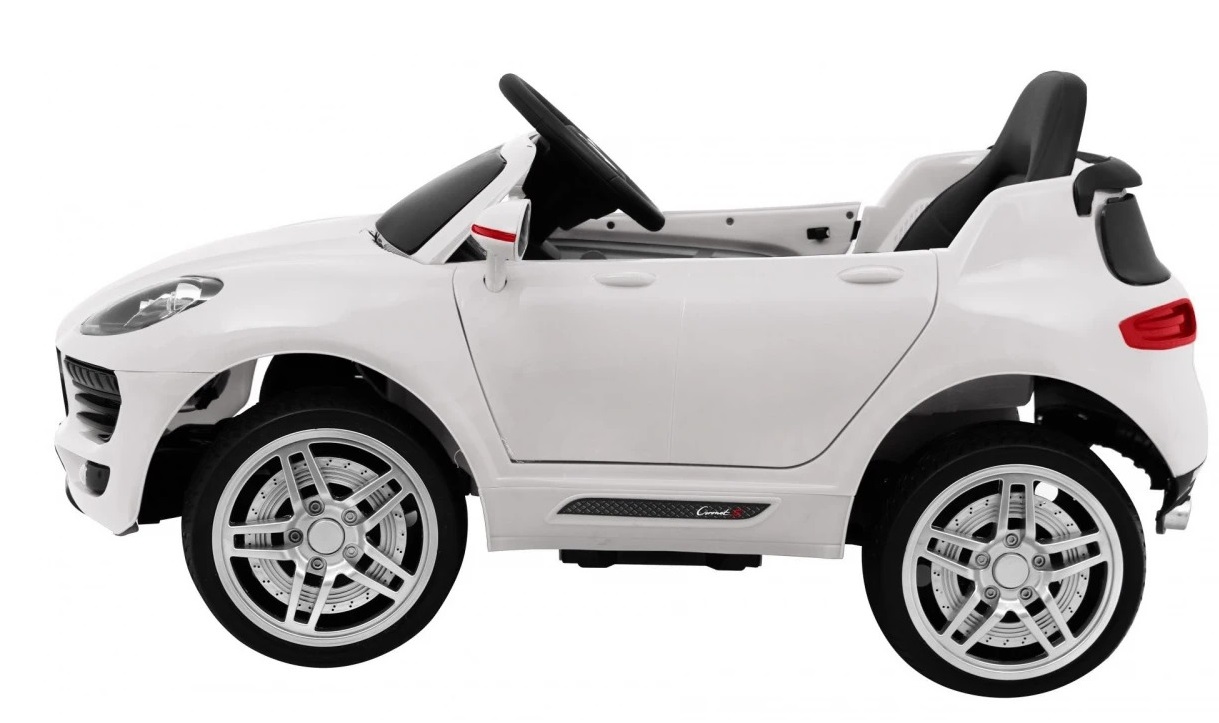Coche Eléctrico Infantil Porsche Cayenne 12V Con Mando 2.4GHz, Batería Litio, Suspensión Y Asiento Amplio – Licencia Oficial, Color Blanco
