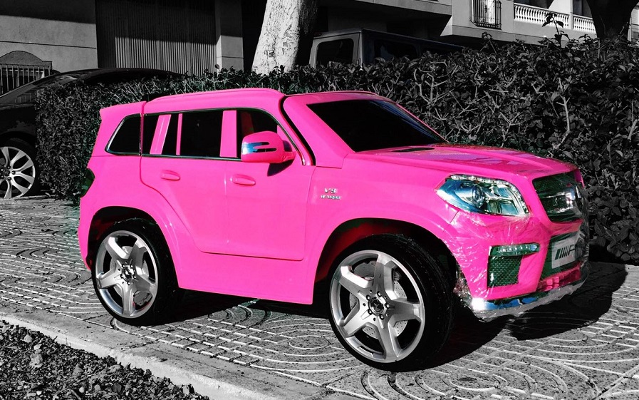 MERCEDES GL63 12V ROSA infantil COCHES PARA NIÑOS, IndalChess Tienda