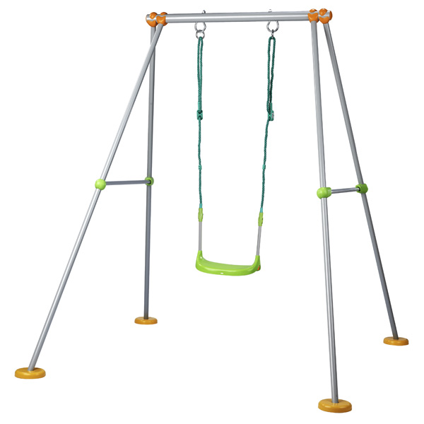 SMOBY Life Columpio De Metal Para Bebé De 120 Cm – Asiento Ergonómico Con Barra Antivuelco Y Resistente A Rayos UV, +6 Meses
