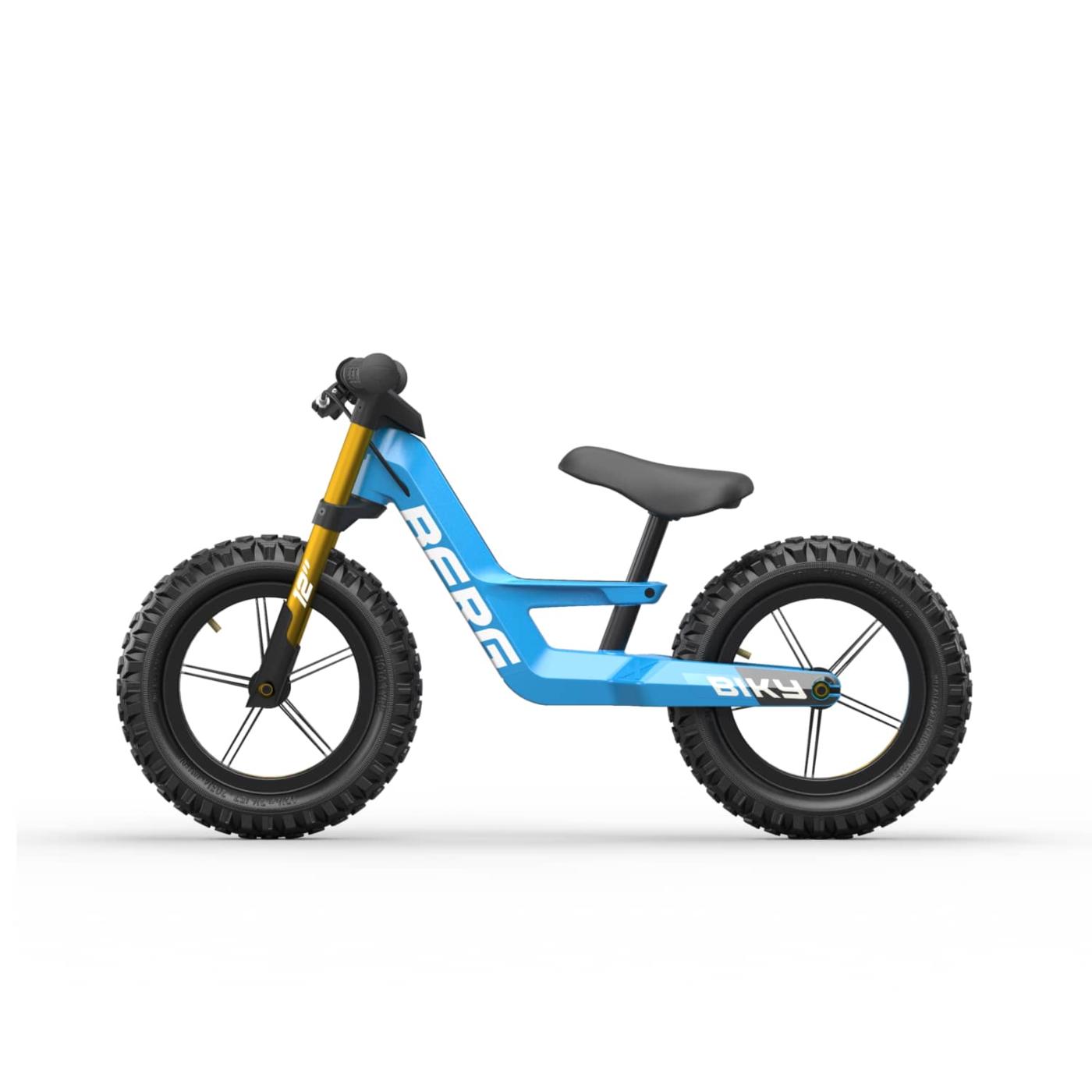 sin pedales BERG BIKY Cross Blue con freno de mano - BE24.74.70.00 -, Coches eléctricos y motos para niños a batería 12v con RC, quads tractores infantiles, camiones para
