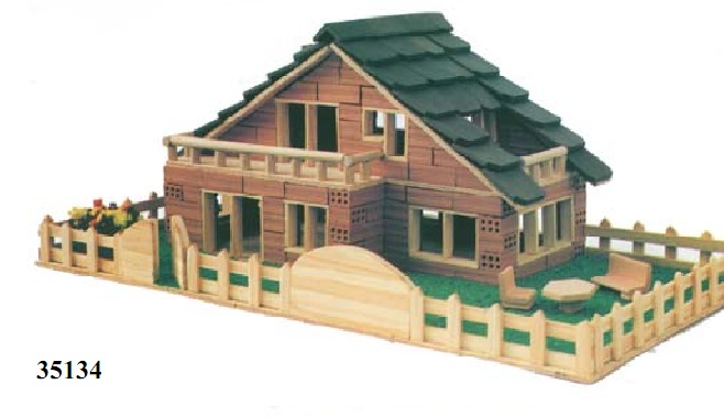 KERANOVA EUROKITS 35134, KIT "CASITA LADRILLOS CON VALLA, MOBILIARIO