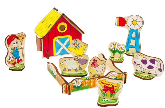 MAQUETA INFANTIL DE CARTÓN PIEDRA PARA MONTAR. INCLUYE ACCESORIOS. REF