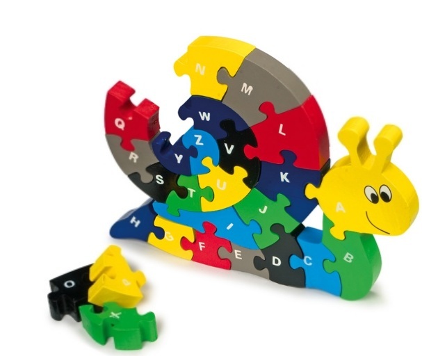 PUZZLE INFANTIL MADERA, "CARACOL", IndalChess Tienda de coches para niños