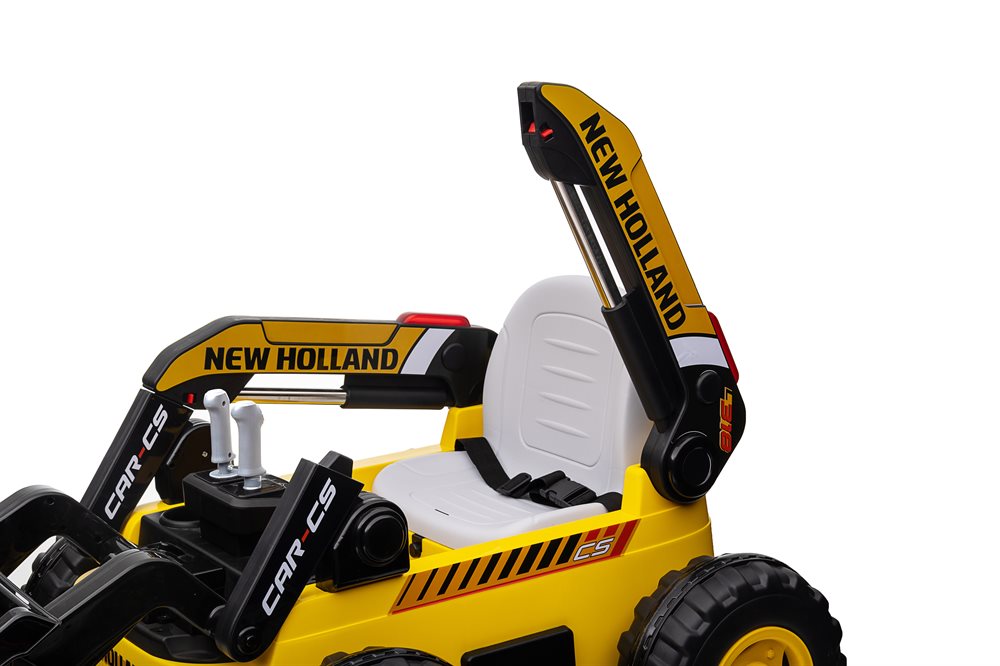 Excavadora Eléctrica Infantil HAUSPROFI Con Mando A Distancia – JCB 4 En 1 Para Niños +3 Años