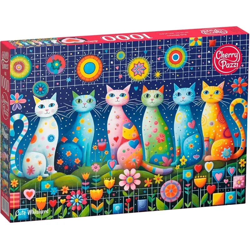 Puzzle CherryPazzi Lindos Bigotes de 1000 piezas - CHERRY31285