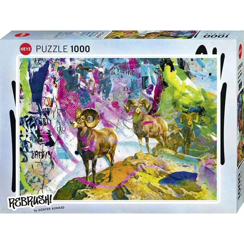 PUZZLE HEYE 1000 PIEZAS, CUERNOS GRANDES - HE30040