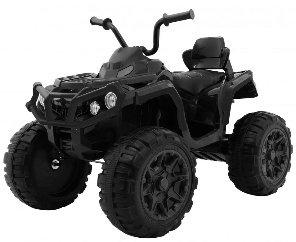 QUAD 12V, MANDO RC, NEGRO -0906A - RUEDAS GOMA, AC-EVAQUADBLACK-RAM ...