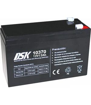 DSK Batería de Plomo AGM Sellada VRLA Alta Descarga 12V 12Ah - INDA-DSK-10325