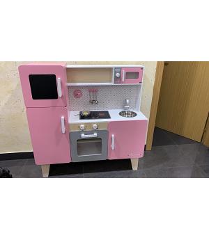 MAXI COCINITA INFANTIL MACARON, ROSA (MADERA) DE JANOD - J06571