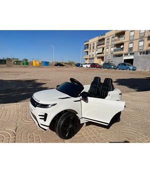 Coche eléctrico infantil Land Rover Evoque 12v, mando rc, blanco, 1 plaza, INDA175-EVOwt