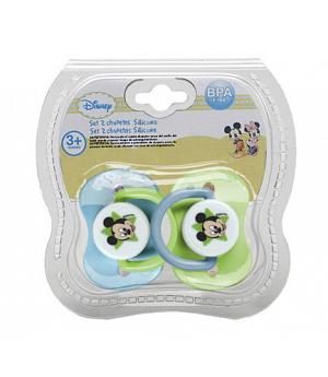 Kiokids 8907 - pack de dos chupetes de Mickey para bebés. Material tetinas de silicona