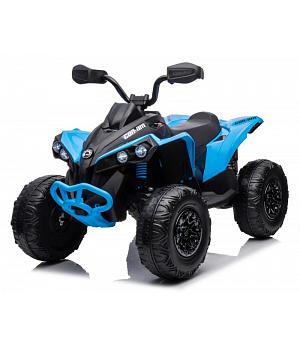 QUAD CAN-AM AZUL-NEGRO 12V, 4 MOTORES, RUEDAS GOMA, ASIENTO cuero, RC INDA96-CA002blue