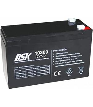DSK Batería de Plomo AGM Sellada VRLA Alta Descarga 12V 6Ah - INDA-DSK-10369