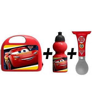 SET CARS DISNEY LONCHERA+BOTELLA CARS PARA BEBER+ BOCINA - STAMPC893059