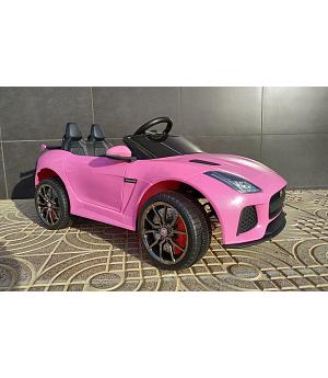 Coche eléctricvo infantil JAGUAR F-type, rosa-pink, mando rc - BC-5388