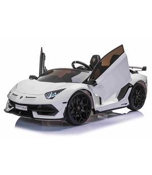 Coche eléctrico infantil 24v Lamborghini Aventador SVJ, RC 2.4GHz, 2 plazas  INDA84-SX2028WT