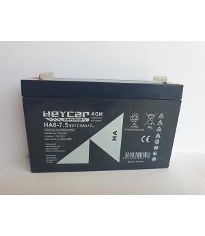 BATERIA RECARGABLE DE 6V Y 7,5AH -  INDALPZ00946