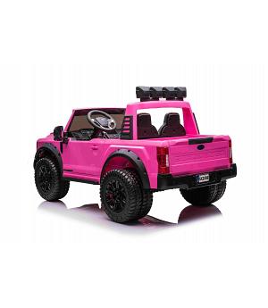 COCHE ELECTRICO 24V INFANTIL, FORD SUPER DUTY 4X4 24V, ROSA-PINK, 2 PLAZAS, ASIENTO Polipiel - INDA693-BNDUTYBLACK