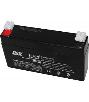 DSK Batería de Plomo AGM Sellada VRLA 6V 1,3Ah - INDA-DSK-10318