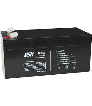 bateria de plomo 12v 3,3ah DSK - INDAL-DSK-10357