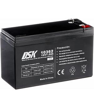 DSK Batería de Plomo 12V 7,2Ah - INDA-DSK-10362