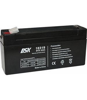 DSK Batería de Plomo AGM Sellada VRLA 6V 3,2Ah  - INDA-DSK-10319
