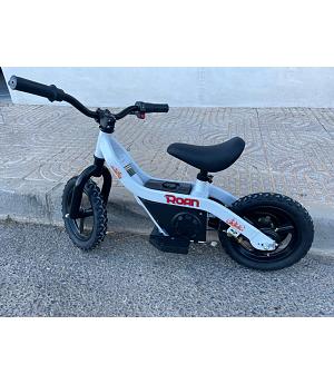 VENTA BICI ELÉCTRICA PARA NIÑOS DE 3 A 7 AÑOS, MOTOR  100W,MINIBIKE RUEDAS 12" SIN PEDALES, BLANCA - POLO12WHITE-2997__B1