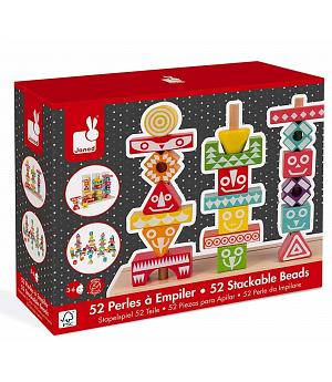 Janod  J05331-52 Piezas para APILAR «EDUTOTEM» Juego, Multicolor