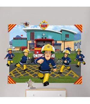 POSTER-MURAL GIGANTE 3D SAM EL NOMBERO, 121,92cm x 152,4cm - WALLTASTIC 44609+43121