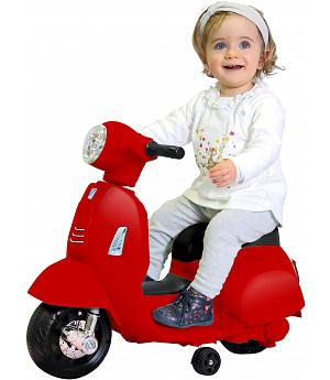 MINIVESPA de bateria 6V PARA NIÑOS DE 1 A 3 AÑOS, roja - LE5346