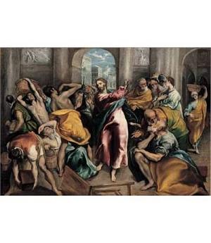 Puzzle Ricordi 2901N16010 1500 Piezas - El Greco - Christ Driving The Traders From The Temple, 1600